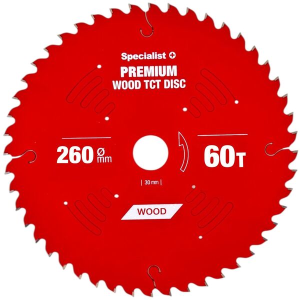 Δίσκος κοπής 260x60Tx30mm, Ξύλο PREMIUM, SPECIALIST+