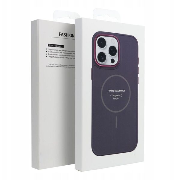 Θήκη FRAME MAG COVER συμβατή με MagSafe για SAMSUNG A26 μωβ