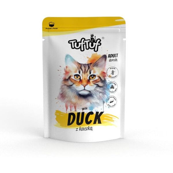 TufTuf Kot saszetka dla kota z kaczką 100g