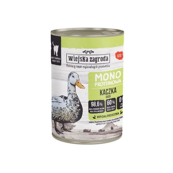 Υγρή τροφή για γάτες Monoproteinowa Kaczka (ενήλικας) 400g
