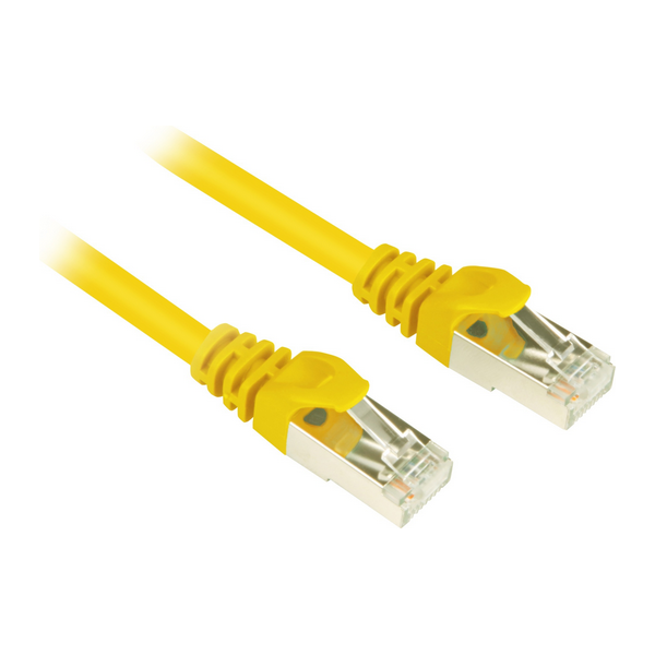 Sharkoon CAT 6 Patchcord SFTP Żółty 10M (4044951014811)