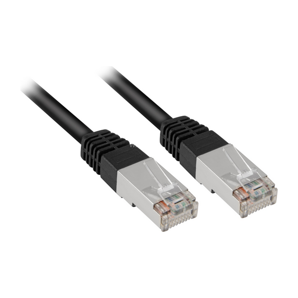 Sharkoon CAT 6 Patchcord SFTP Czarny 3M (4044951015009)