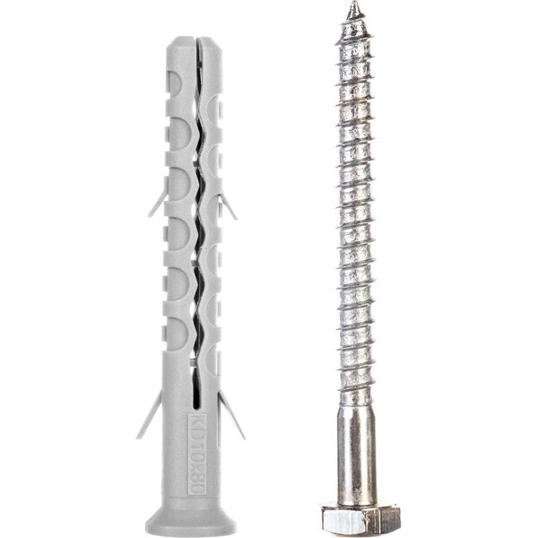 Koelner Kołek fi 10x80mm z długą płaszczyzną podziału z wkrętem sześciokątnym 50szt. (KD-10080)