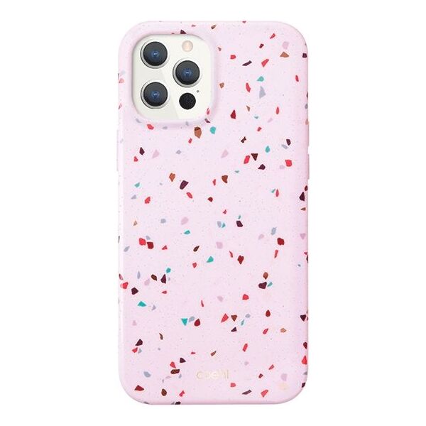 Uniq UNIQ etui Coehl Terrazzo Apple iPhone 12 Pro Max różowy/blush pink