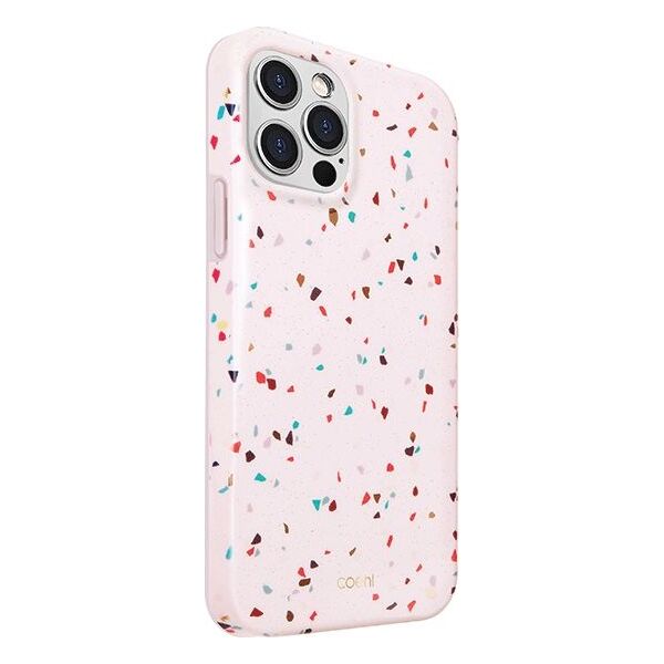 Uniq UNIQ etui Coehl Terrazzo Apple iPhone 12 Pro Max różowy/blush pink