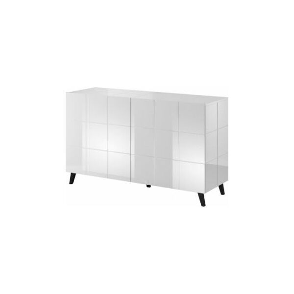 Cama Meble Komoda 2D REJA biały połysk/ biały połysk