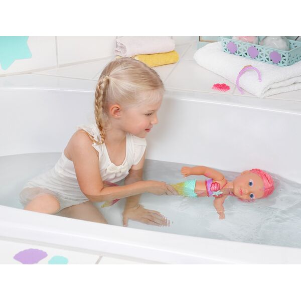 Κούκλα Zapf ZAPF Creation BABY born Little Sister γοργόνα 46cm (συμπεριλαμβανομένου χτένας και τιάρας)
