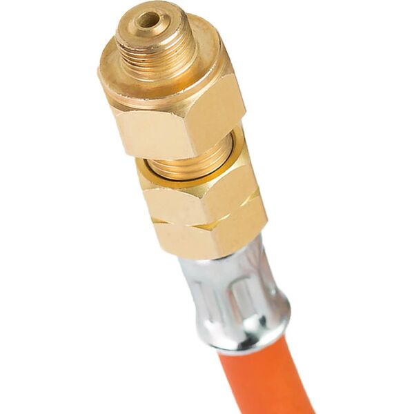 Meva Podłączenie redukcja do butli gazowej turystycznej G 3/8" L - 7/16" wąż 1,5m
