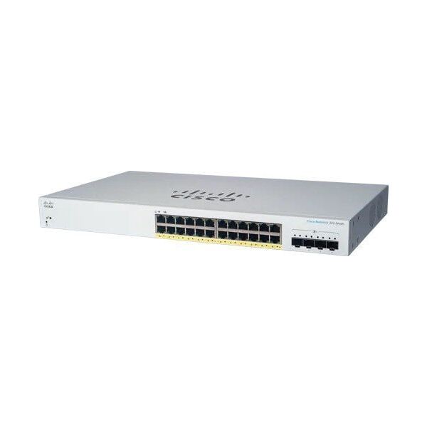 Cisco Cisco switch CBS220-24FP-4X, 24xGbE RJ45, 4x10GbE SFP+, PoE+, 382W - REFRESH