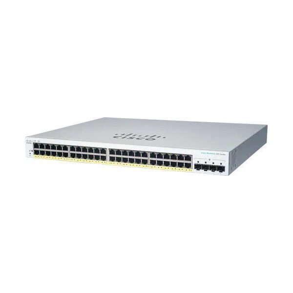 Cisco Cisco switch CBS220-48P-4G, 48xGbE RJ45, 4xSFP, PoE+, 382W - REFRESH