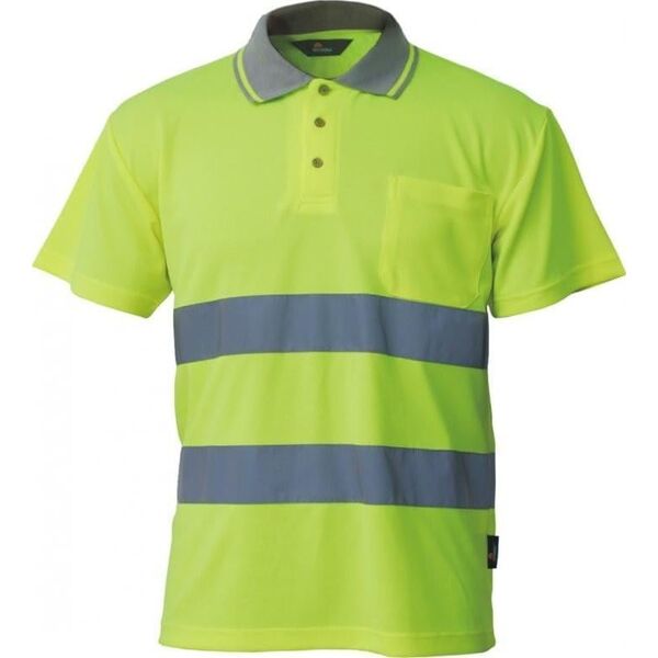VIZWELL KOSZULKA POLO OSTRZEGAWCZA ŻÓŁTA XXXL VWPS01-BY/XXXL VIZWELL