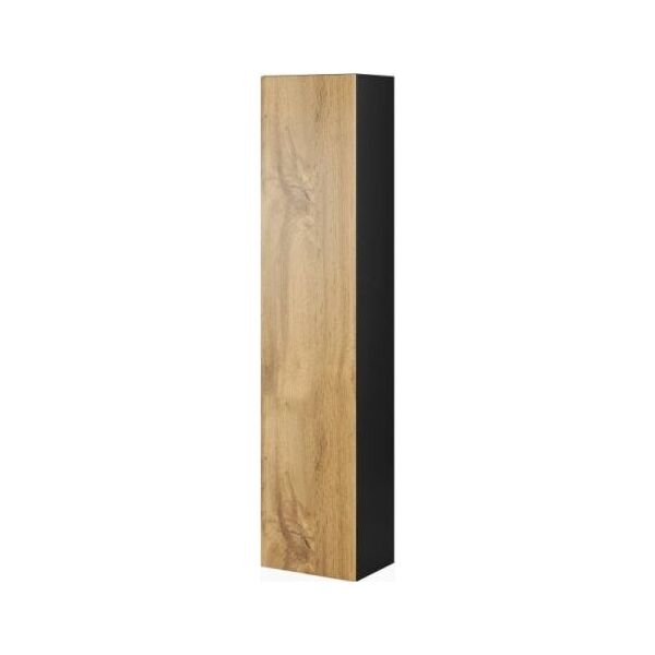 Cama Meble Witryna VIGO pełna'180' 180/40/30 czarny/dąb wotan