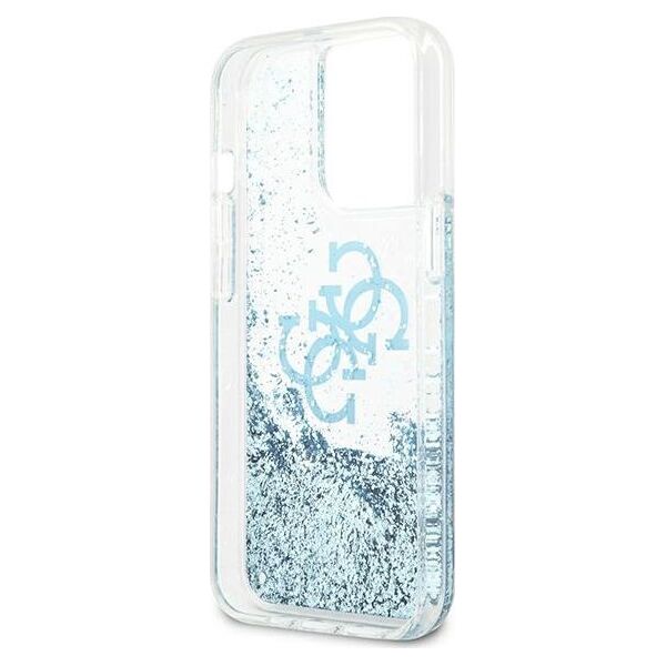 Guess Etui Guess GUHCP13LLG4GBL Apple iPhone 13 Pro niebieski/blue hardcase 4G Big Liquid Glitter