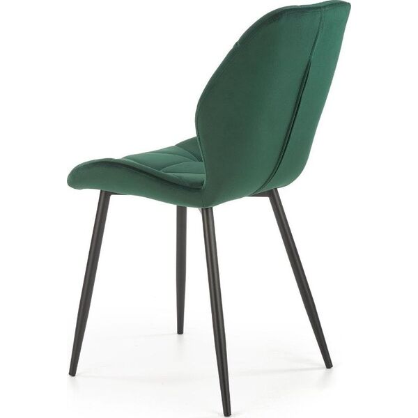 Halmar Krzesło K453 VELVET ciemnozielone