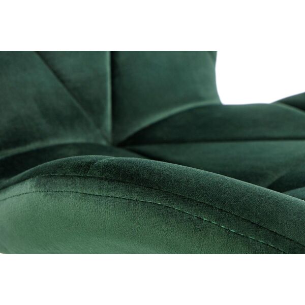 Halmar Krzesło K453 VELVET ciemnozielone