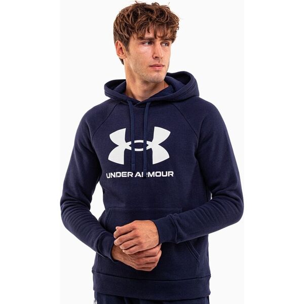 Under Armour Bluza męska Under Armour Rival Fleece Logo HD granatowa 1379758 410 2XL