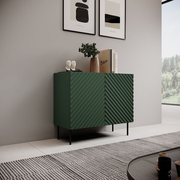 Cama Meble Komoda 2D ONDA 98x45xH85 zieleń