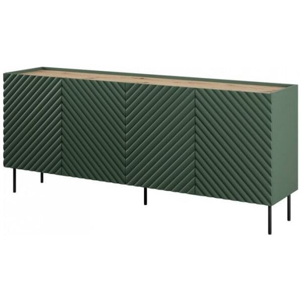 Cama Meble Komoda 4D2SZ ONDA 200x45xH85 zieleń