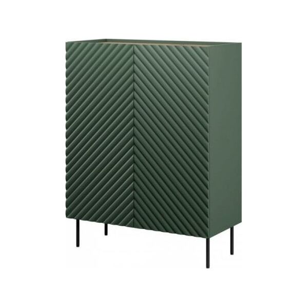 Cama Meble Regał 2D2SZ ONDA 98x45xH127 zieleń