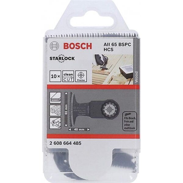 Bosch Bosch HCS plunge saw blade AII 65 BSPC Hardwood (10 pieces)