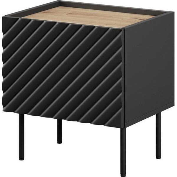 Cama Meble Szafka nocna ONDA 2szt. 50x40x54 czarny