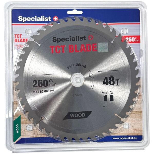 Δίσκος κοπής SPECIALIST+, 260x48Tx30 mm