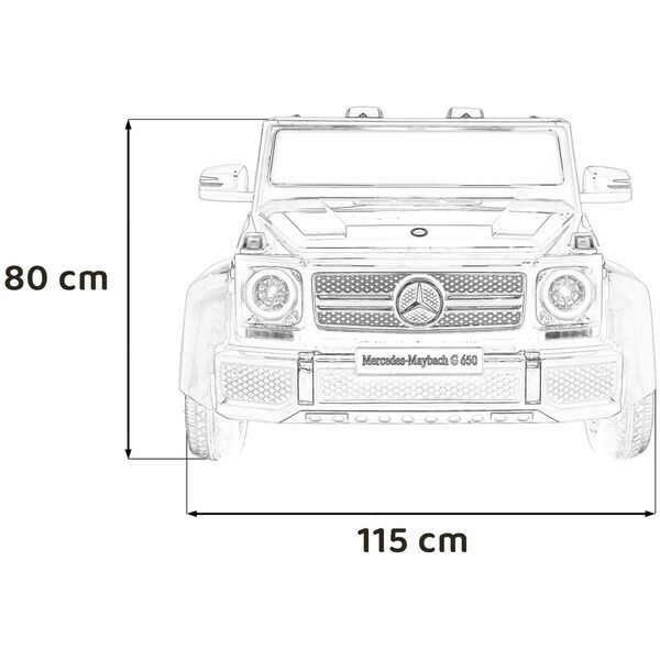 Pojazd Mercedes Benz MAYBACH G650 STRONG Czarny