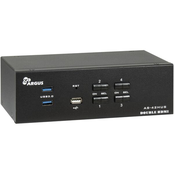 Inter-Tech IPC KVM Switch AC-42HUS HDMI, 4K@60Hz