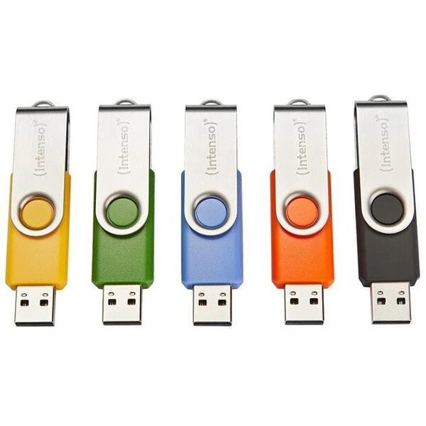 ΜΝΗΜΗ ΔΙΣΚΟΥ FLASH USB2 10X16G/MULTIPACK 3503571 INTENSO