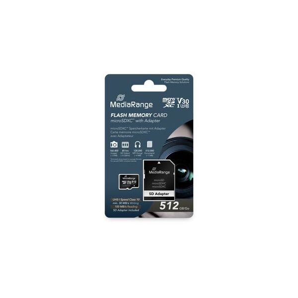 MediaRange MR947 pamięć flash 512 GB MicroSDXC UHS-I Klasa 10