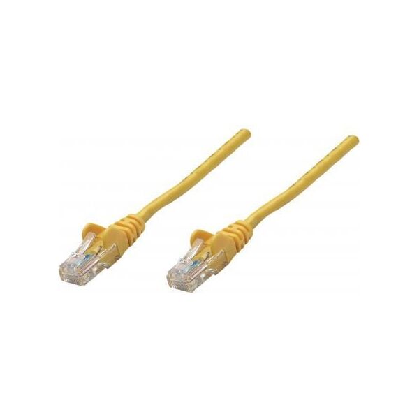 Intellinet Network Solutions Patchcord Cat6, CU, U/UTP, PVC, 1m, żółty (738538)