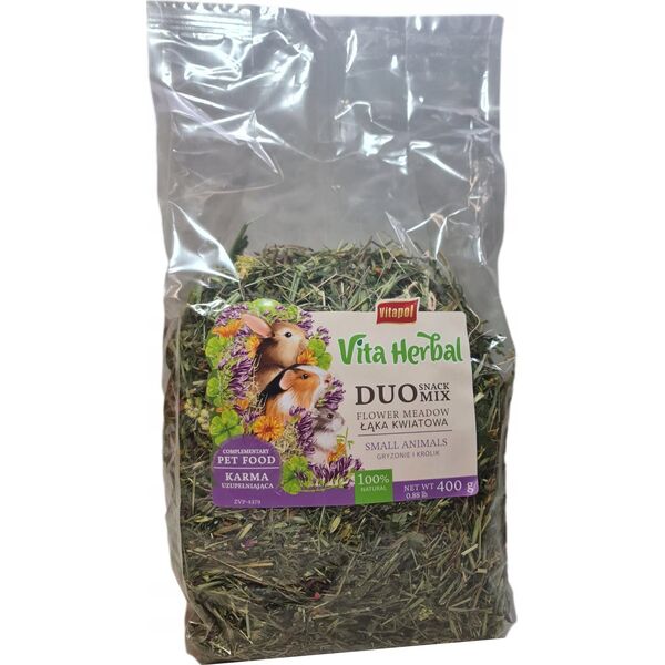 Vitapol VITAPOL - VITA HERBAL duo snack sianko łąka kwiatowa gryzoń królik 400g
