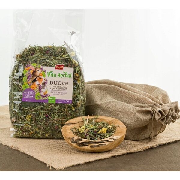 Vitapol VITAPOL - VITA HERBAL duo snack sianko łąka kwiatowa gryzoń królik 400g