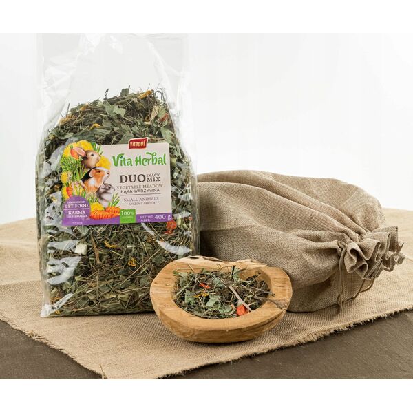 Vitapol VITAPOL - VITA HERBAL duo snack sianko łąka kwiatowa gryzoń królik 400g