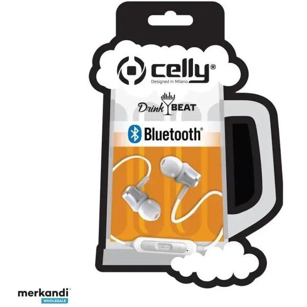 Słuchawki bezprzewodowe Celly DrinkBeat Drink Piwo białe standard