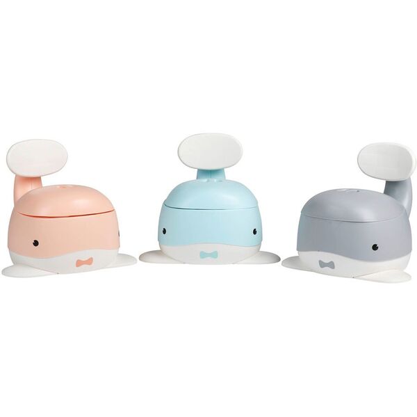Naktipuodis BabyTrold Whale Potty, grey