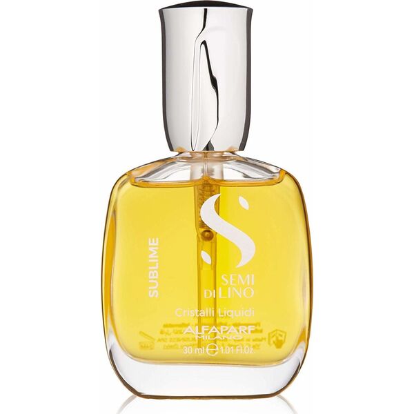 Alfaparf Spindesio suteikiantis plaukų aliejus Alfaparf Milano Semi Di Lino Sublime Cristalli Liquidi 30 ml