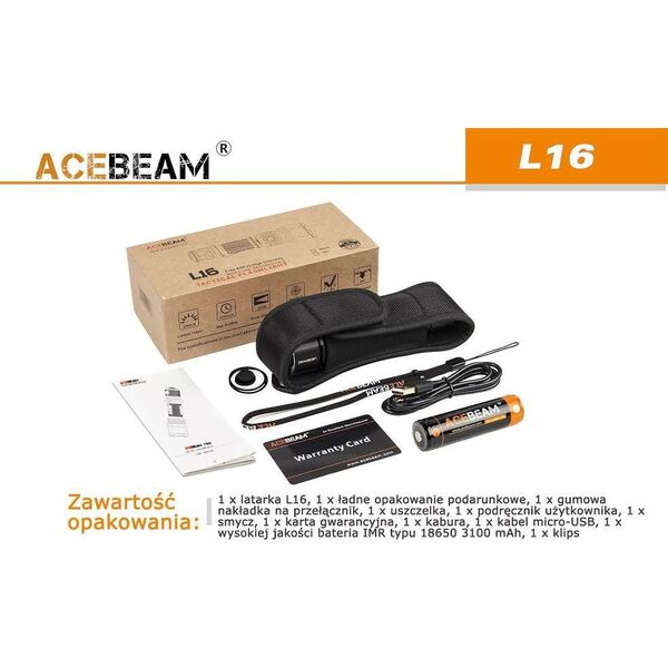Latarka Acebeam Latarka Acebeam L16 CREE XHP35 HI LED