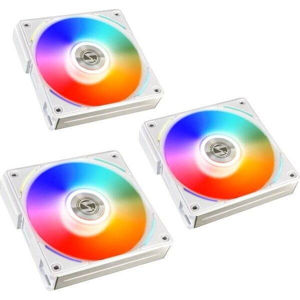 Wentylator Lian Li UNI FAN AL120 RGB Biały 3-pack (UF-AL120-3W)