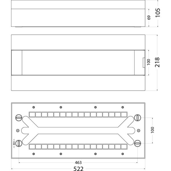 Rozdzielnia Natynkowa 1X24 N+Pe Srn 1.66 Ep_Opatówek Elektroplast Opatówek