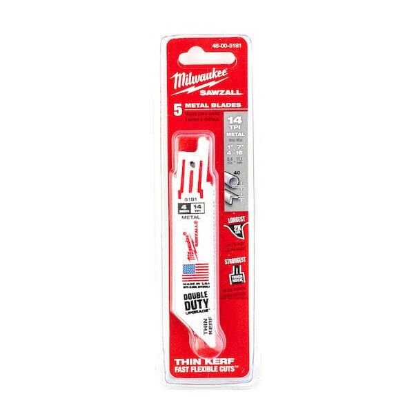 MILWAUKEE ΠΡΙΟΝΟΛΑΜΑ Σ BIMETAL 100mm/14T /5τμχ.
