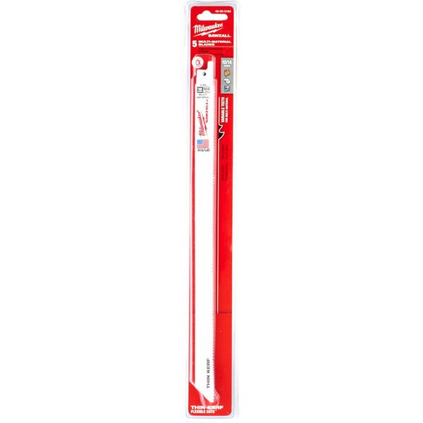 MILWAUKEE Πριονόλαμα S Bimetal 300mm 10/14T /5τεμ.