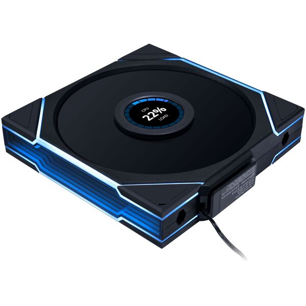 Lian Li UNI FAN TL LCD Wireless Lüfter, ARGB, PWM - Reverse Blade, 140mm, schwarz
