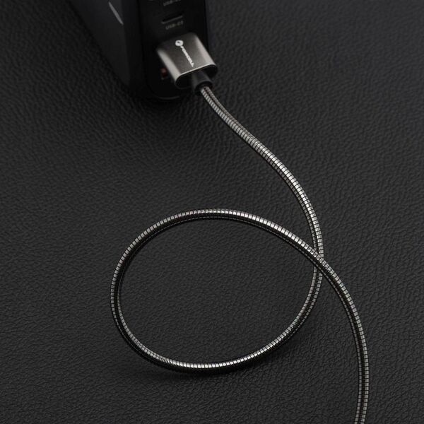 Καλώδιο USB C σε USB C FORCELL F-Energy QC4.0 PD 5A 100W E-Mark Metal 2 m C239 ασημί