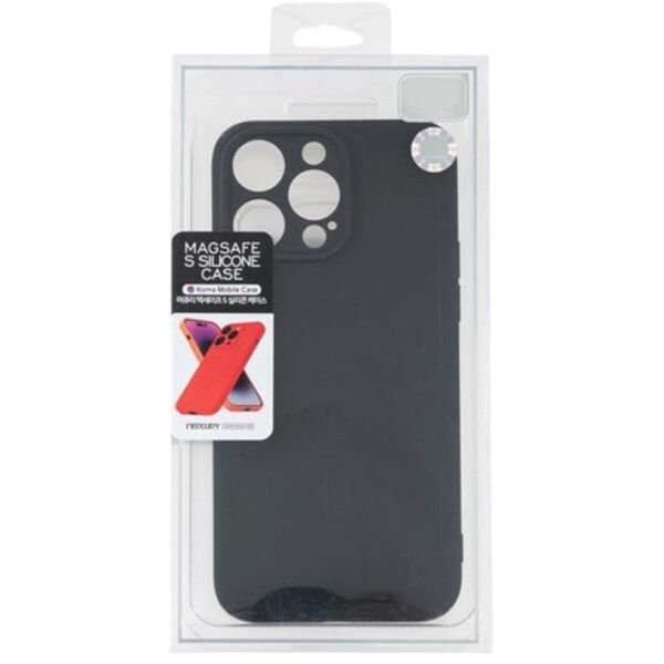 Mercury Semi-Silicon Magsafe Samsung S23 FE , BLACK / CZARNY