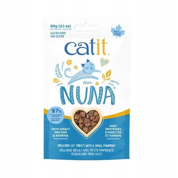 Catit Nuna, λιχουδιά γάτας, πρωτεΐνη εντόμων και ρέγγα, 60 γρ 12313573 22517446768