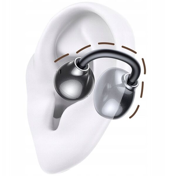 Ακουστικά Bluetooth USAMS Echo R02 Clip-on ασύρματα γκρι