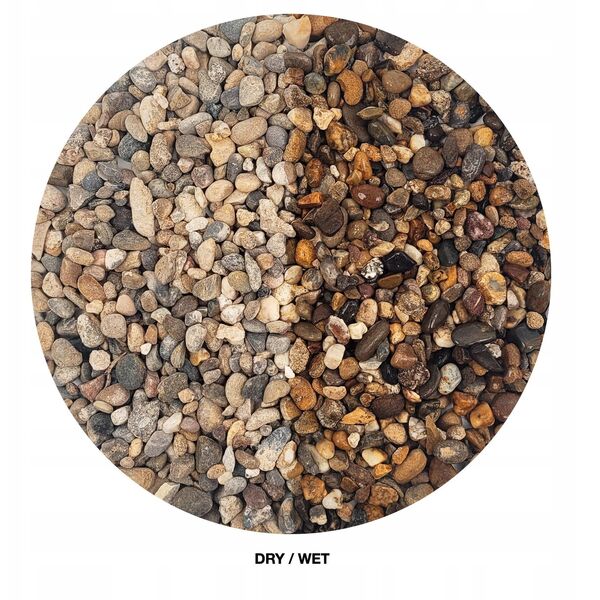WIO Elderly Gravel, �wir, dekoracyjny, szary/czarny/bia�y,  2kg, worek
