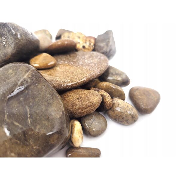 WIO Elderly Gravel, �wir, dekoracyjny, szary/czarny/bia�y,  2kg, worek