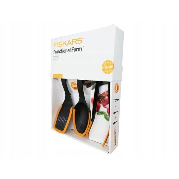Fiskars ŁYŻKA + ŁOPATKA + SZCZYPCE 1027306